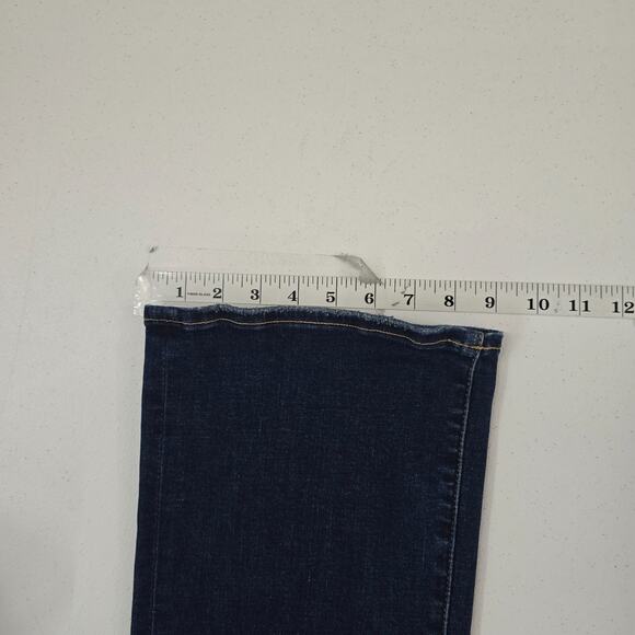 American Eagle high-rise skinny kick jeans blue denim womens next level 14 long - Picture 6 of 11
